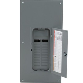 Square D - HOM2040L225PGC Homeline 225-Amp 20-Space 40-Circuit Indoor Main Lugs Load Center with Cover and Ground Bar, Plug-on Neutral Ready