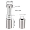 uxcell 1/2 Dia x 1-1/4"(12x33mm) Standoff Screws Wall Mount Sign