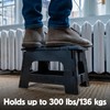 Kikkerland Rhino Foldable Step Stool – Holds Adults up to