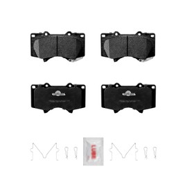 ACB ZONE Ceramic Brake Pads Front Set Disc w/Hardware for Toyta Tacoma 2000-2021 Sequoia 2001-2007 4Runner 2003-2020 Fj Cruiser 2007-2014 Lexus Gx470 2003-2009 Gx460 2010-2021