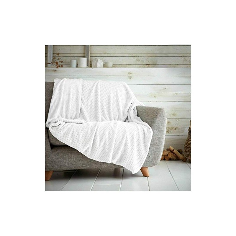 Waffle Honeycomb Throw Blanket Soft Warm Throw Over Sofa Bed