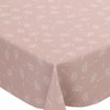 Karina Home Megan Wipe Clean Tablecloth Vinyl PVC (Pink, 120cm