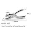 6mm Single Hole Punch, Silver Paper Puncher Hole Pliers for