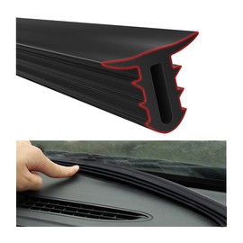 CGEAMDY 160 cm Car Rubber Seal Edge Protection, Car Edge Trim Rubber Seal Protection, U-Shaped Car Flap Door Edge Protection, for Most Models (Black)