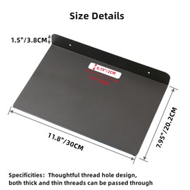 XZJMY Floating Shelf, Metal Wall Shelf, 12 Inch Display Shelves for Wall Storage, Easy to Expand, Carbon Steel, Hanging Shelves for Security Cameras, Baby Monitor, Speaker (Black, 30.5