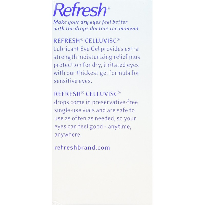 Refresh Celluvisc Lubricant Eye Gel Single-use Containers 30 Ea
