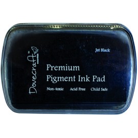 Dovecraft Essentials Premium Non Toxic Pigment Ink Pad, Jet Black
