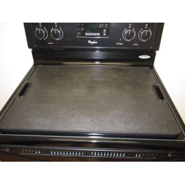 More Counter Space Stove Top Stove Burner Covers | Countertop 19x27 Large Cutting Board Kitchen Accessories for More Kitchen Space | Sturdy & Easy to Clean Serving Tray with Handles (Black Legless)