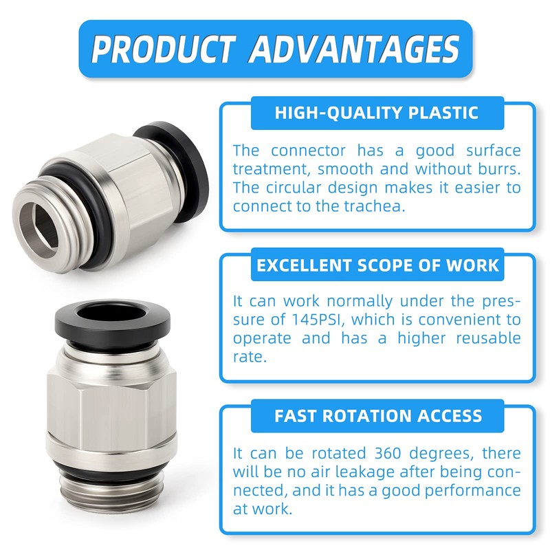 ERGAOBOY PC6-02 Male Thread 6 mm Pipe AD x 1/4