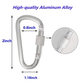 foxany Flags Snaps Hook, Aluminum Flags Pole Clips, Flags Hardware, Accessory for Backpack/Key Ring/Flags/Dog Leash (4 Pcs)