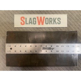 SlagWorks 3/8x7x14 inch steel plate 7”x14” A36 Hot Roll Flat .375" Thick