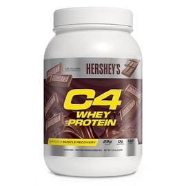 Cellucor C4 Whey Protein Powder, Hershey's Chocolate - 25g Protein, 0g Added Sugar, 130 Calories Per Serving, Supports Muscle Recovery, 28 Servings, Premium Whey for Post-Workout