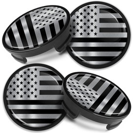 Compatible with Ford Hub Caps, Wheel Caps, Hub Caps, Wheel Hub Caps, Wheel Hub Cover, 54 mm, 6M211003, USA Flag CF 11