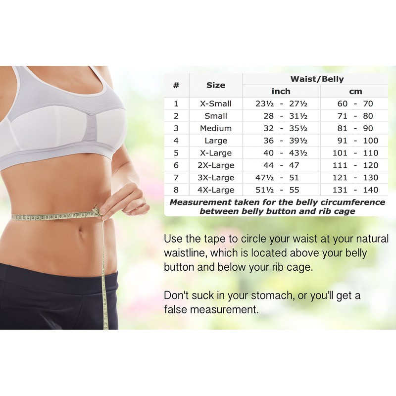 TOROS-GROUP Postpartum Gürtel/Postoperative Binder Bauch Band Baumwolleinsatz Elastische 24 cm