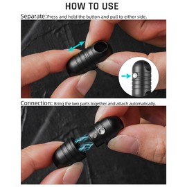 TISUR Quick Release Keychain, Magnetic Key Holder Connector,Detachable Key Chains for Car Keys,Dual Security System