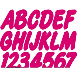 Stiffie Whip-One Berry 3" Alpha-Numeric Registration Identification Numbers Stickers Decals for Boats & Personal Watercraft