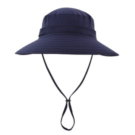 Home Prefer Men's Sun Hat UPF50+ Light Weight Bucket Hat Wide Brim Fishing Hat Navy Blue