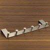LINEA Over-The-Door Hook Rail with 6 Hooks Real Stainless Steel