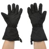 One Pair Heated Gloves Unisex Black XL 3 Gears Temperature