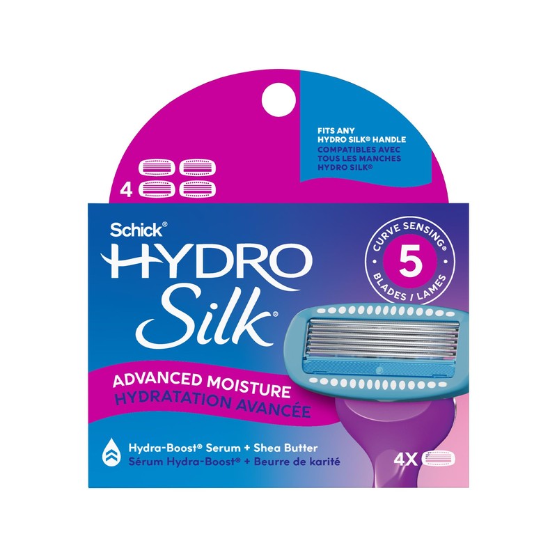 Schick Hydro Silk Moisturizing Razor Blade Refills for Women with