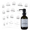 36 PCS Printed label stickers for Bottles, Prefdo Waterproof Minimalist
