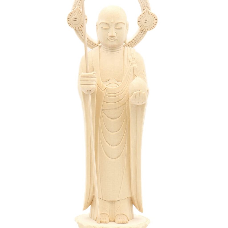 木彫 Buddha Sutra of the yin Statue Circle 光背 Circle