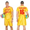 Costume Agent Dodgeball Average Joe's Adult Yellow Jersey Costume Set