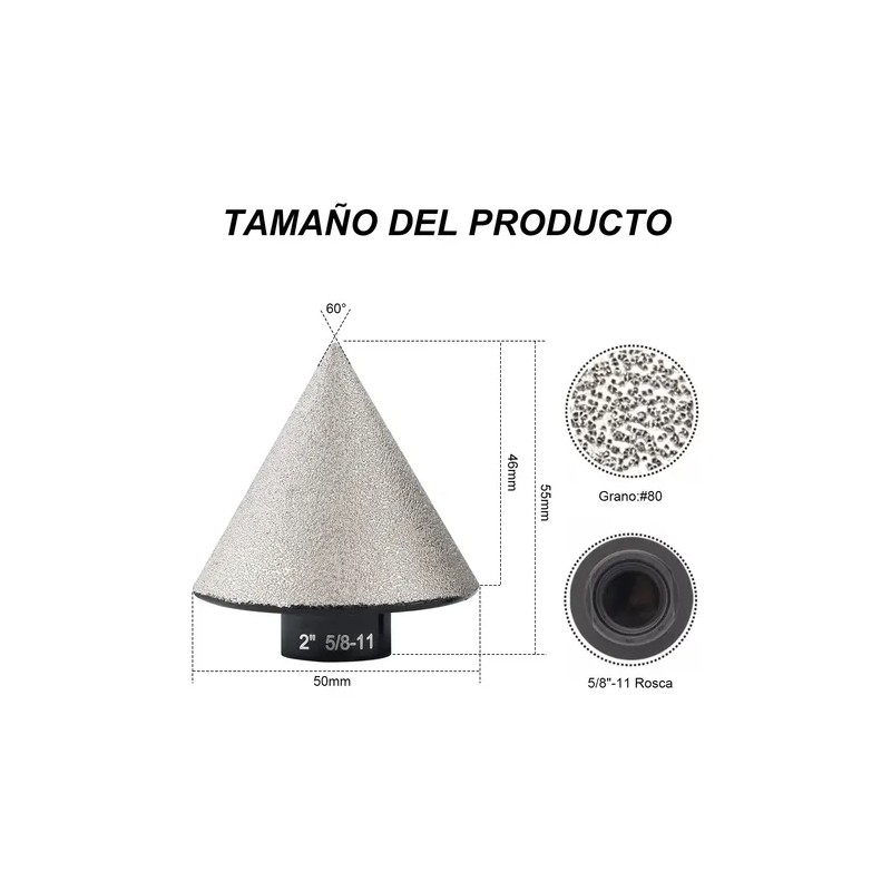 Broca Biselada De Diamante 2pulgadas Cerámica Granito 58-11