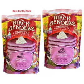 Birch Benders 2-PACK Birch Benders Ube Mochi Pancake Waffle Mix Gluten Free 2.5 Lb, Total 5 Lb