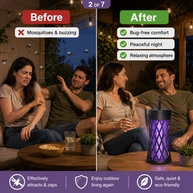 Electric Mosquito Zapper Lamp for Indoor & Outdoor Use – Rechargeable Atmosphere Light for Home, Patio & Camping