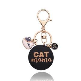 Christmas Xmas Gifts for Cat Lovers Wife Girlfriend Birthday Gifts for Grandma Mom Cat Mom Gifts for Best Friend Bestie Cat mama keychain Gifts for Sister Daughter Girls Women
