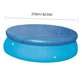 Totority Round Pool Cover Dustproof and Rainproof Protector for Inflatable and Frame Pools Durable Material for Easy Storage Blue