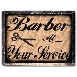 BARBER SHOP decor hair salon shop VINTAGE style metal SIGN PLAQUE art 485