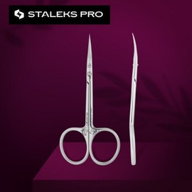 Nail Scissors STALEKS PRO Exclusive 20 Type 1 Professional Cuticle Scissors European Stalex, Magnolia, 1 pc / 네일 가위 STALEKS PRO Exclusive 20 Type 1 Professional Cuticle Scissors 유럽 스탈렉스, Magnolia, 1개