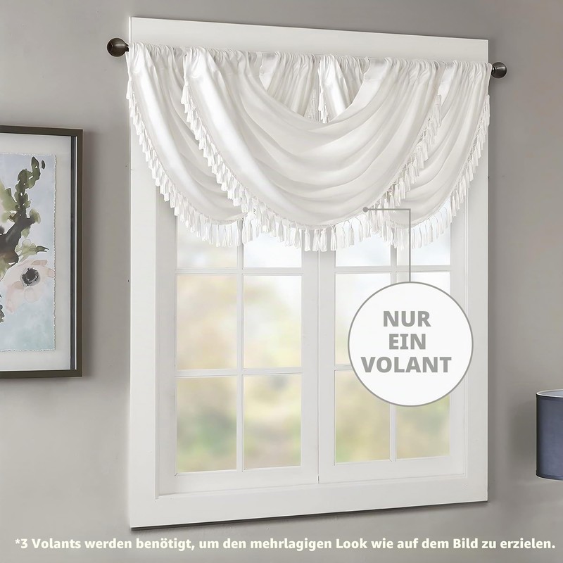 JLA Home INC Madison Park Elena Waterfall Embellished Faux Silk