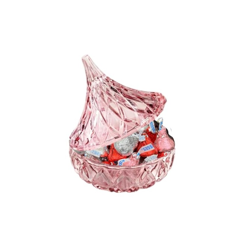 HERSHEY KISSES Valentine's Day Chocolate with Jar (1 COUNT, Valentine's