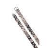 Vince womens Womens 25mm Flat Snake Print Belt With Metal
