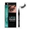 Lash Glue for Strip Lashes,2-in-1 Black Eyelash Glue and Eyeliner,3S
