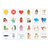 Plastic Communication Cards for Special Needs, Set of 60 Picture