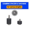 Universal TV Mounting Hardware Kit, Including Screws(M4 M5 M6), Washers,