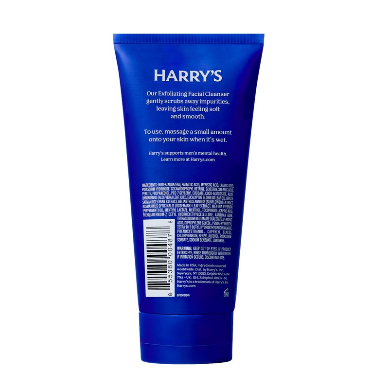 Harry's Exfoliating Face Wash for Men, Gentle Facial Skin Care