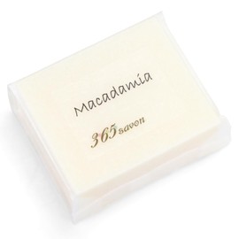 365savon Macadamia Soap Cosmetic Soap, 2.5 oz (70 g), Vegetable Oil, Orange & Lavender, Additive-Free, Hypoallergenic, Sensitive Skin, Moisturizing, Elastic Foam