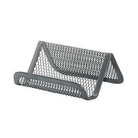 Stojak na wizytówki Q-Connect metalowy srebrny