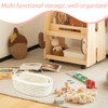 TOMVAES 3-Pack Woven Cotton Rope Storage Baskets, Oval Small, Medium,