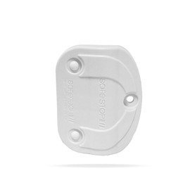 Safetech Hardware Polymer Gate Stop | Damage Protection Bumper Reduces Gate Closing Noise | Prevent Gate Slamming, Hinge Overextension & Sway | Aluminum/Metal SGSS - White