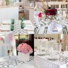 MengH-SHOP Table Runner Glitter Round Sequins Fabric for Wedding Birthday