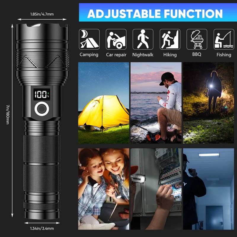 WholeFire LED Torch 30,000 Lumens