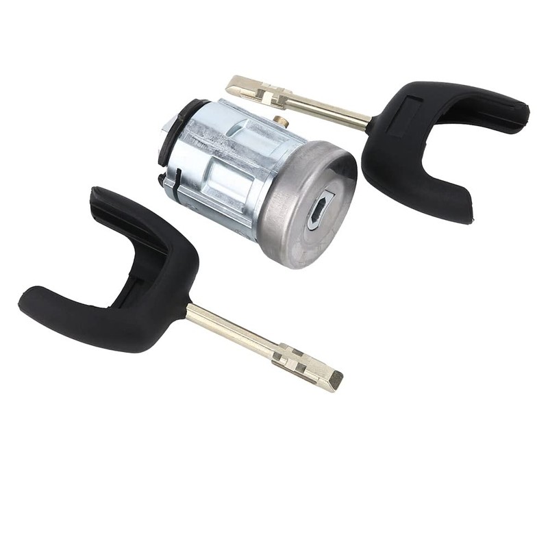 Ignition Switch Lock Barrel Cylinder Set + 2 Keys For