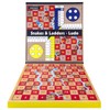 AMEROUS 12 inches Wooden Ludo Board Game - Snakes and