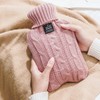 TSQIBU Hot Water Bottle, Yutanpo, 2.0L Capacity, Knit Cover, Large